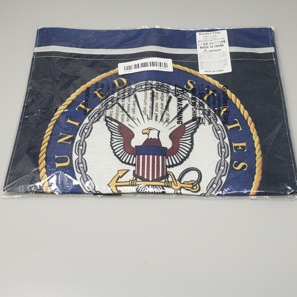 Navy Proudly Family Garden Flag - Picture 2 of 8